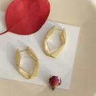 Irregular Hoop Earring 1 Pair - Gold - One Size
