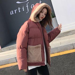 Fleece-lined Loose-fit Zip Jacket