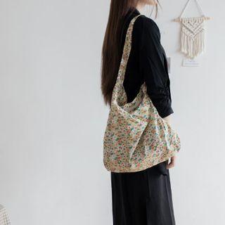 Floral Print Cotton Crossbody Bag