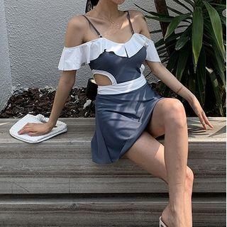 Cold-shoulder Cutout Swimdress