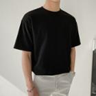 Round-neck Basic T-shirt In 10 Colors