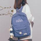 Bear Embroidered Backpack / Bag Charm / Badge / Set