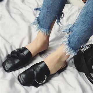Patent Slide Loafers