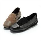 Stitched Genuine Leather Loafers