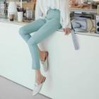 Pastel Color Slim-fit Pants