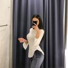 Witch-sleeve Slim-fit Top