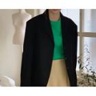 Single-breasted Multi-pocket Blazer (black) One Size
