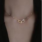 Geometric Square Necklace