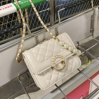 Faux Pearl Quilted Crossbody Bag (various Designs)