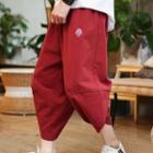 Embroidered Loose Fit Pants