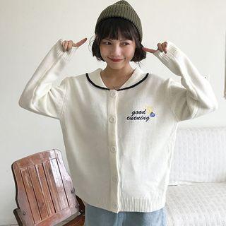 Moon Embroidered Cardigan