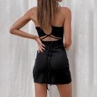 Cut-out Halter Mini Bodycon Dress