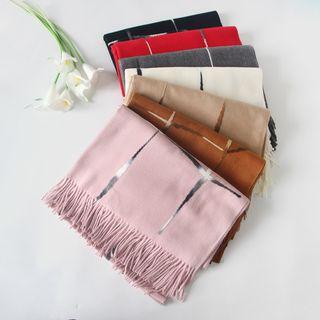 Fringed Trim Woolen Scarf