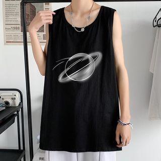Planet Print Tank Top