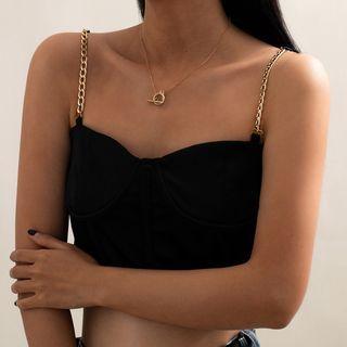 Hoop Necklace 3492 - Gold - One Size
