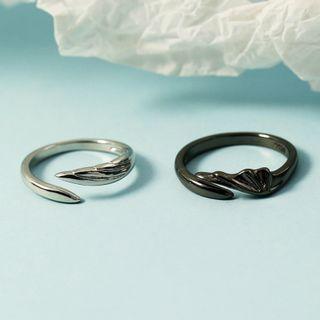Couple Matching Angel / Devil Alloy Open Ring