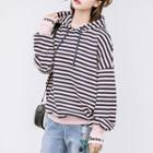 Striped Hoodie Pink - One Size
