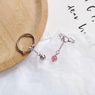 Dangling Bead Alloy Ring
