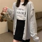 Slit-sleeve Cardigan
