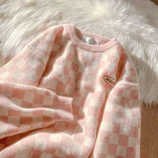 Logo Check Sweater