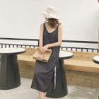 Side-slit Spaghetti Strap Dress