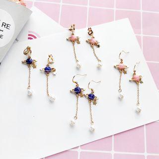 Galaxy Pearl Drop Earring