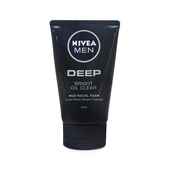 Nivea - Men Deep Bright Oil Clear Mud Facial Foam 100ml