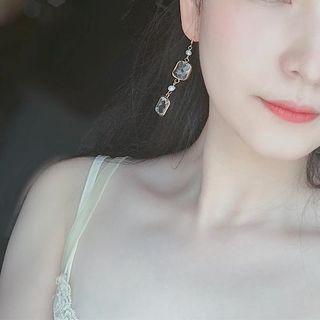 Faux Pearl Rhinestone Dangle Earring 78 - 1 Pair - Gold - One Size