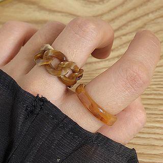 Set Of 2: Marble Ring