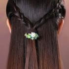 Glaze Flower & Butterfly Hair Tie As Shown In Figure - One Size