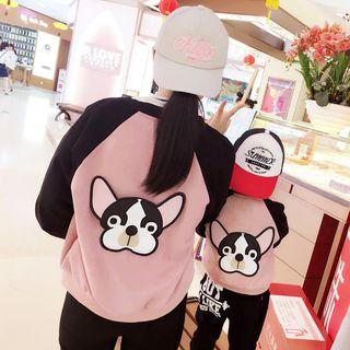 Family Matching Color-block Baseball Jacket