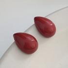 Droplet Ear Stud 1 Pair - Red - One Size