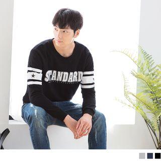 Coupon Matching Lettering Print Top