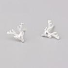 925 Sterling Silver Deer Head Earring