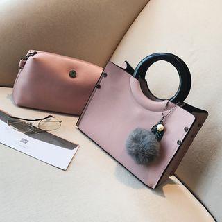 Set: Circle Handle Tote + Pouch