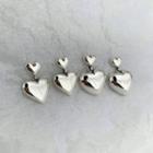 Sterling Silver Heart Drop Earring (various Designs)