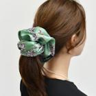 Floral Satin Scrunchy Hair Tie