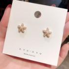 Faux Pearl Starfish Earring 1 Pair - As Shown In Figure - One Size