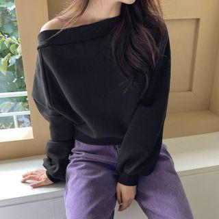 Off-shoulder Napped Top