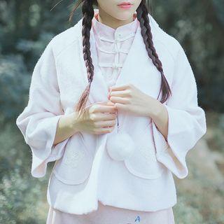 Butterfly Applique Open Front Jacket