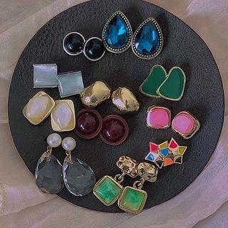 Set: Stud Earring (various Designs) 0166a# - Set - Classic Earrings - Multicolor - One Size
