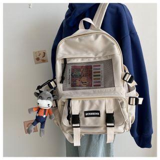 Buckled Lightweight Mesh Panel Backpack