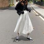 Long-sleeve Top / High Waist Dress