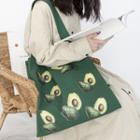 Avocado Print Canvas Tote Bag Avocado - Dark Green - One Size