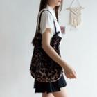 Leopard Corduroy Shopper Bag