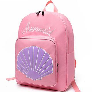 Lettering Embroidered Backpack