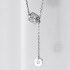 925 Sterling Silver Rhinestone Pendant Necklace S925 Silver Necklace - Silver - One Size