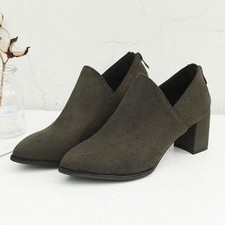 Plain Chunky Heel Shoes