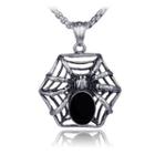 Stainless Steel Spider Pendant Necklace