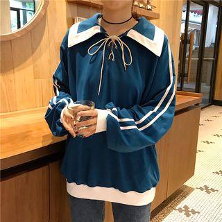 Striped Pullover As Shown In Figure - One Size